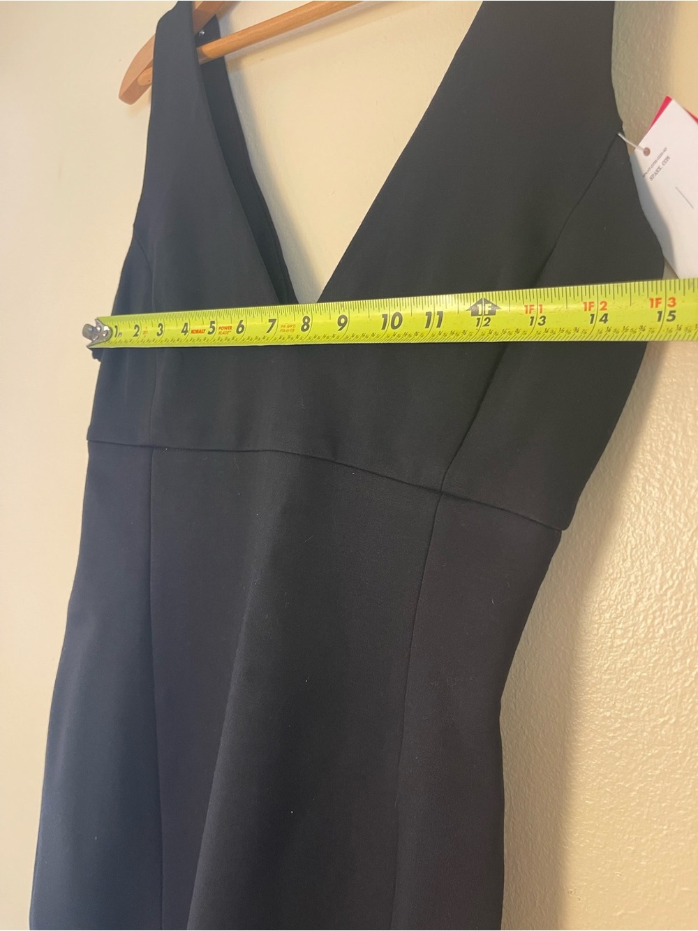 SPANXshape Ponte V Neck Midi Dress NWT XS Black Shaping Compression Cocktail LBD - Picture 15 of 16